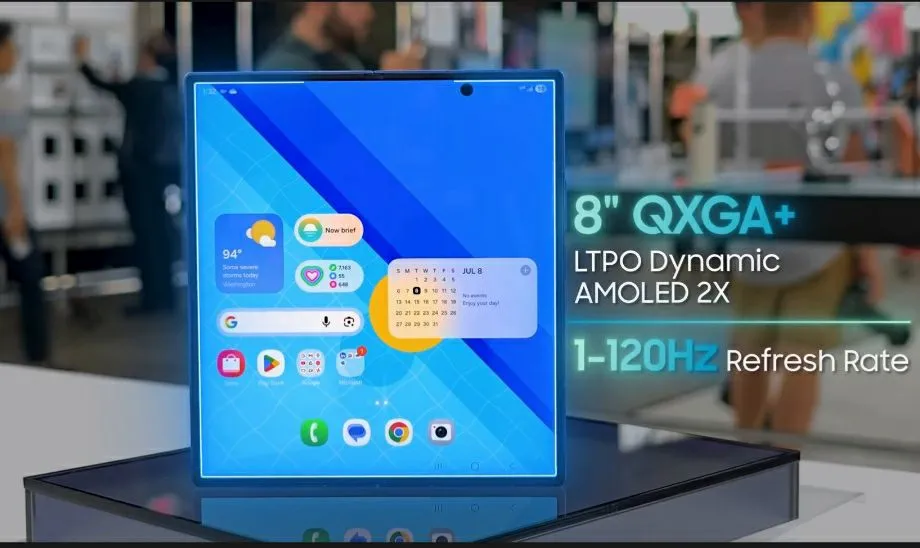 Samsung Galaxy Z Fold 7 display